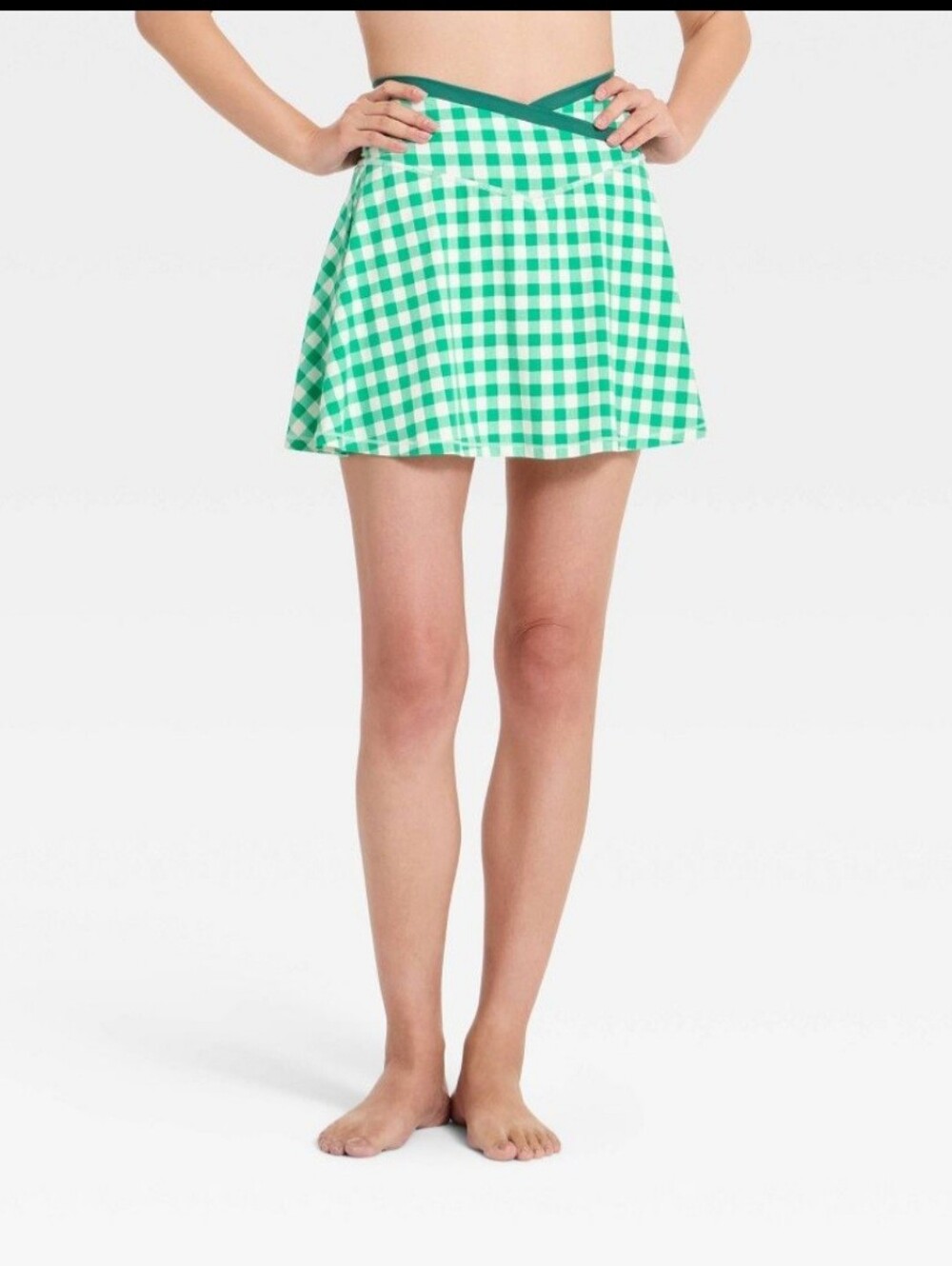 All In Motion Women Everyday Soft Mid-Rise Crossover Waistband Skort 14.5"